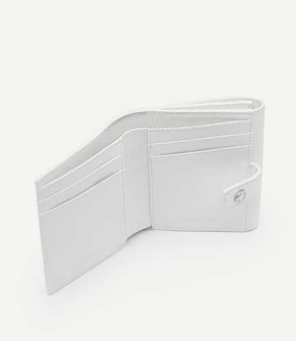 Leather Croc-Effect Tri-Fold Wallet