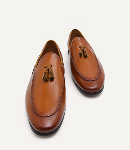 Leather Tasselled Loafers