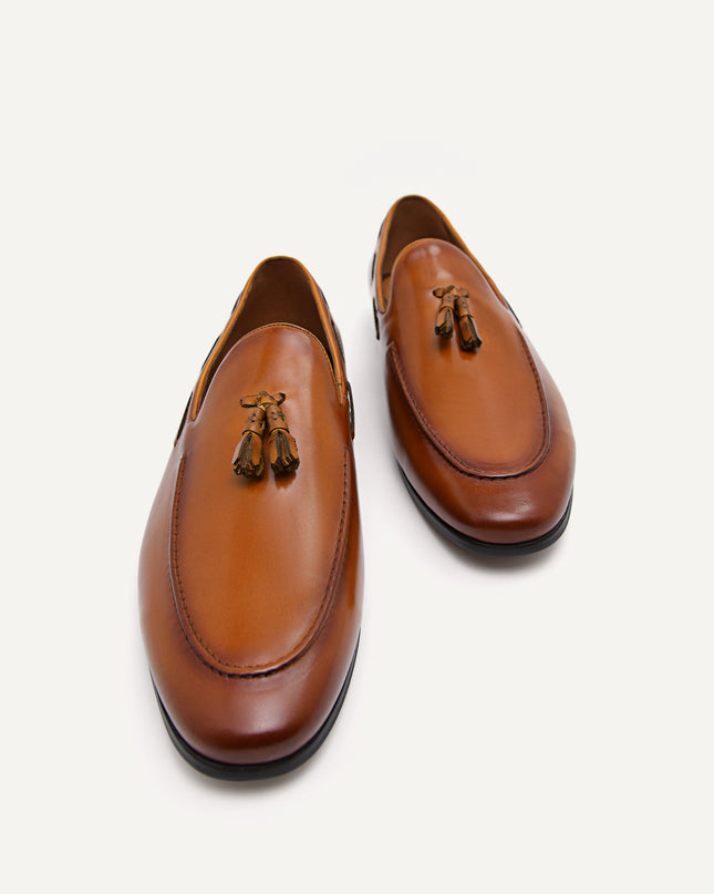 Leather Tasselled Loafers