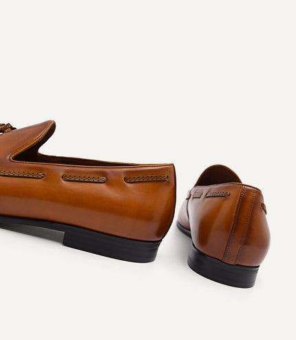 Leather Tasselled Loafers