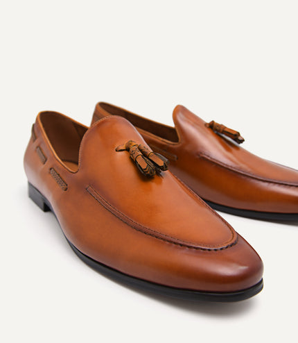 Leather Tasselled Loafers
