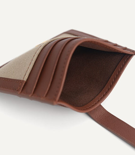 Leather Two-Tone Card Holder