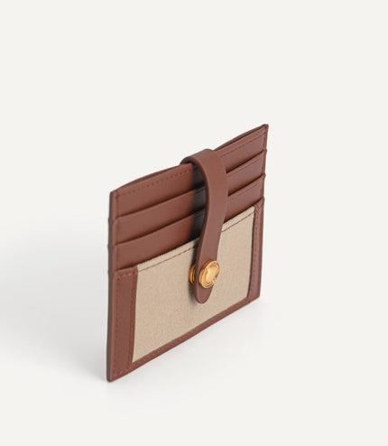 Leather Two-Tone Card Holder