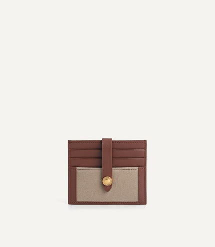 Leather Two-Tone Card Holder