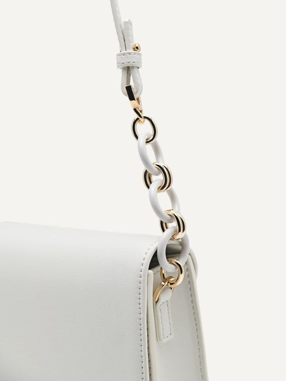 Shoulder Bag with Chain Handle