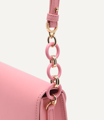 Shoulder Bag with Chain Handle