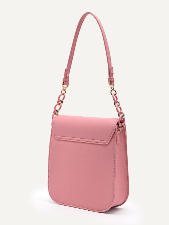 Shoulder Bag with Chain Handle