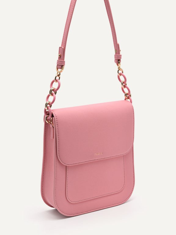 Shoulder Bag with Chain Handle