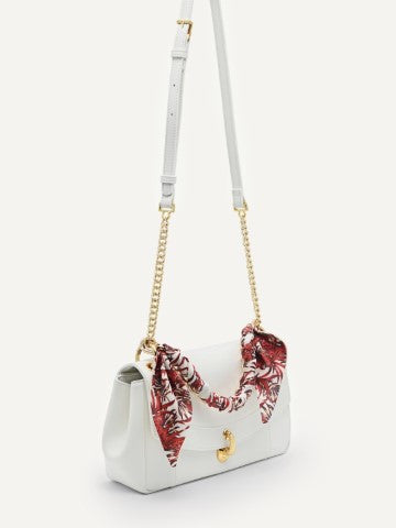 Shoulder Bag with Scarf Handle