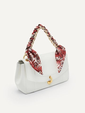 Shoulder Bag with Scarf Handle
