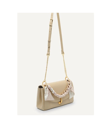 Shoulder Bag with Scarf Handle