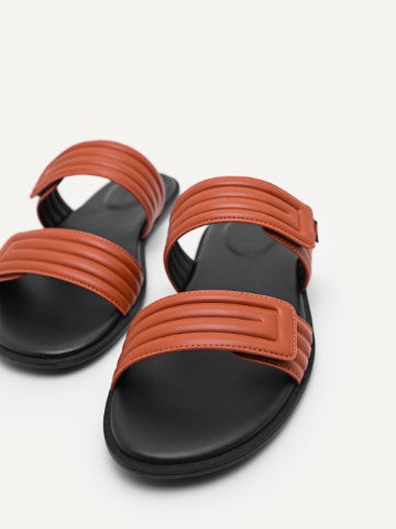 Quilted Double Strap Slide Sandals