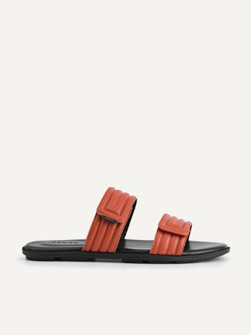 Quilted Double Strap Slide Sandals