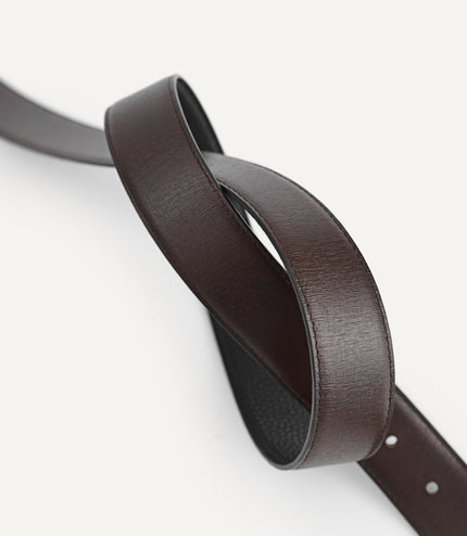 Reversible Leather Pin Belt