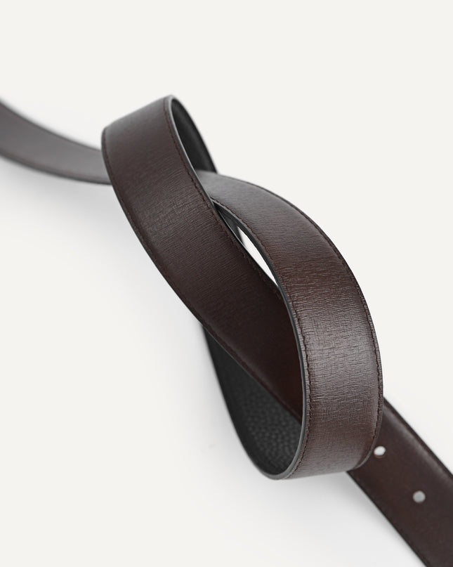 Reversible Leather Pin Belt