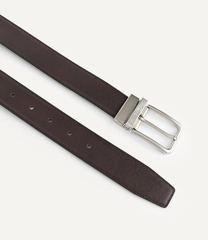 Reversible Leather Pin Belt