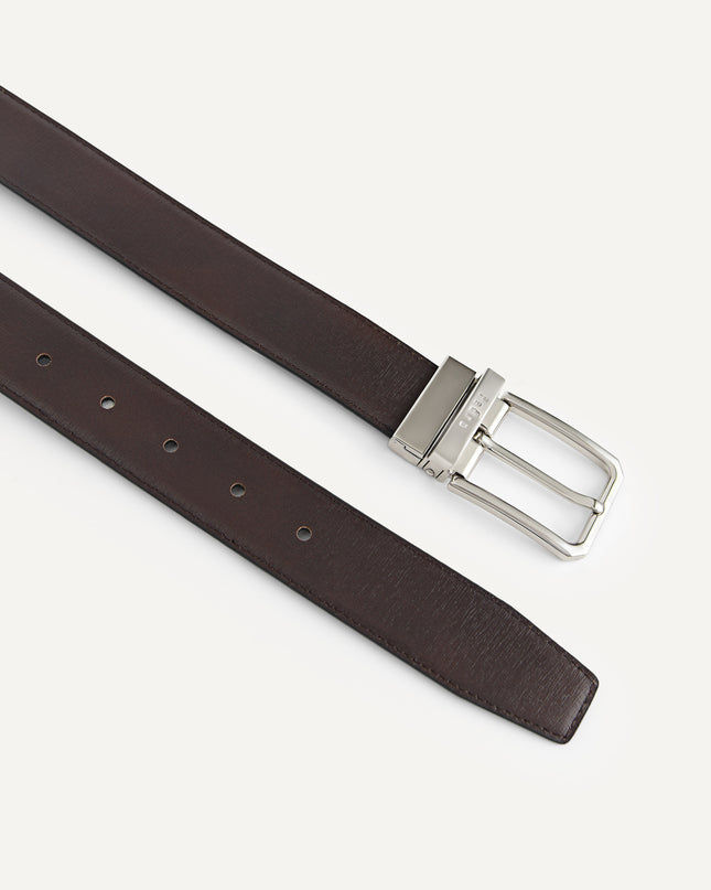 Reversible Leather Pin Belt