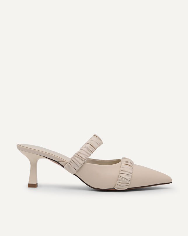 Leather Heeled Mules