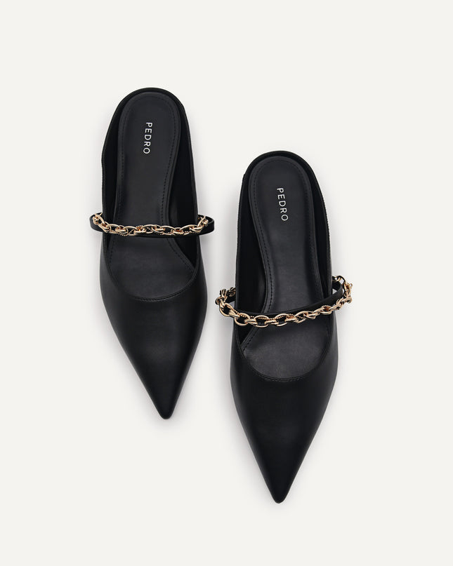 Mules with Chain Strap