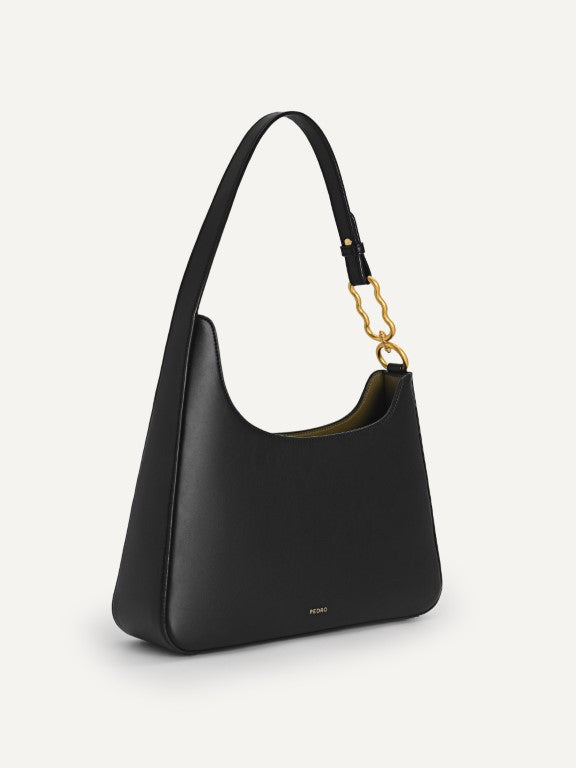 Chain Accent Hobo Bag