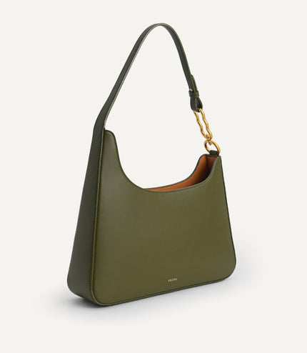 Chain Accent Hobo Bag
