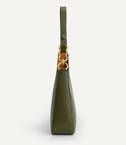 Chain Accent Hobo Bag