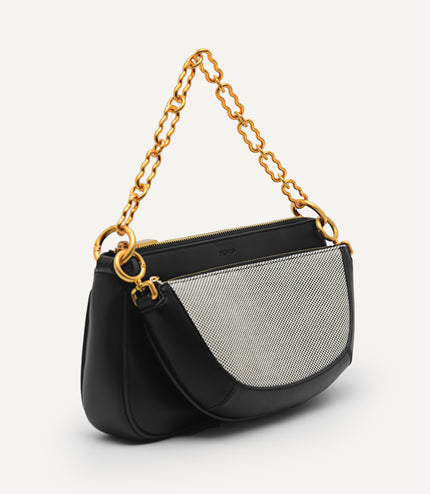 Double Pouch Shoulder Bag