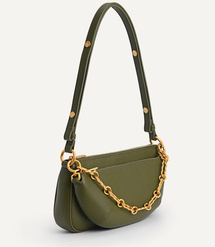 Double Pouch Shoulder Bag