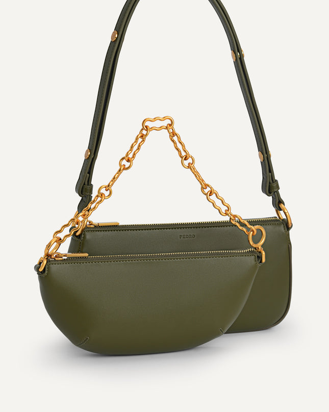 Double Pouch Shoulder Bag