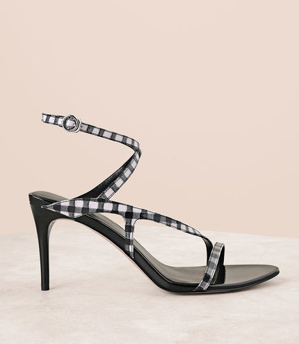 Checkered Strappy Heels
