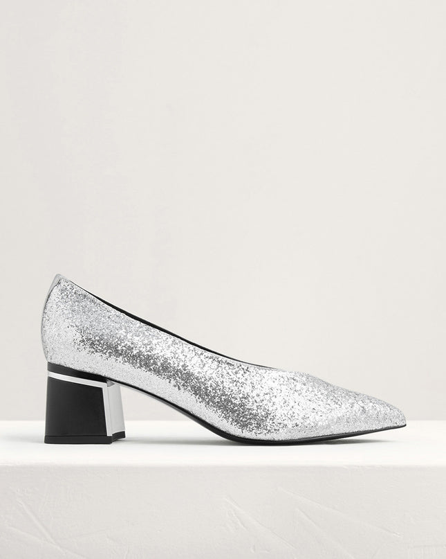 Leather Cap Toe Pumps