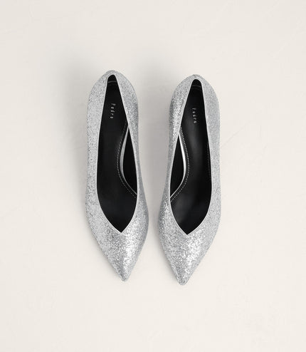 Leather Cap Toe Pumps