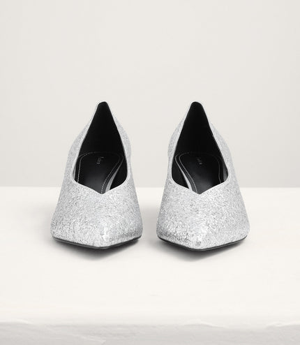 Leather Cap Toe Pumps