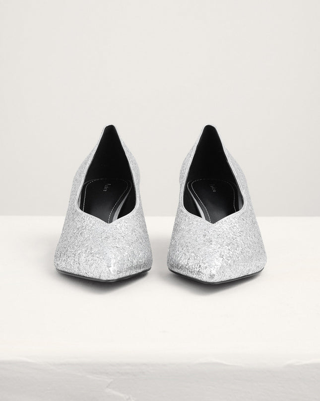 Leather Cap Toe Pumps