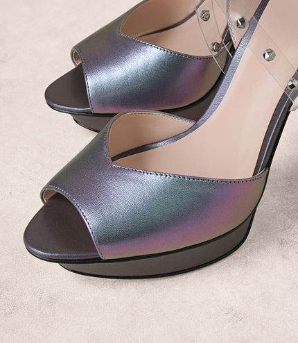 Studded Cross Strap Heels