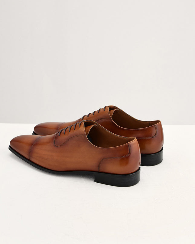 Leather Cap Toe Shoes