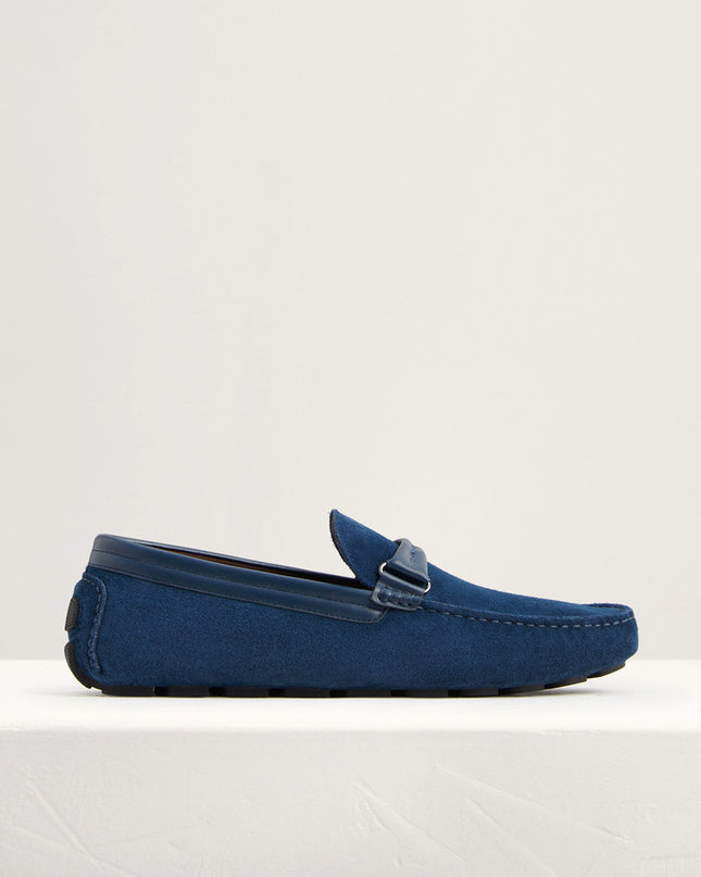 Embossed Leather Moccasins
