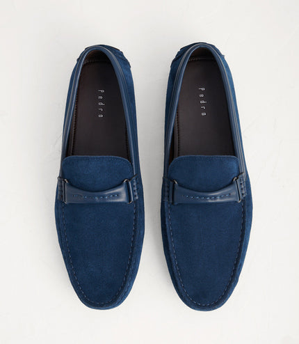 Embossed Leather Moccasins