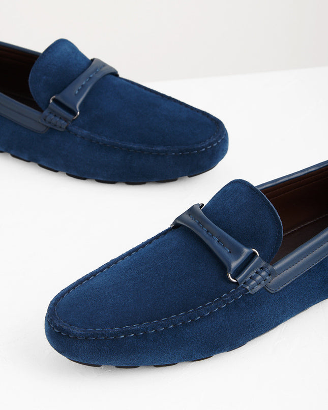 Embossed Leather Moccasins