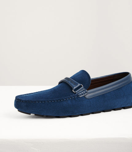 Embossed Leather Moccasins
