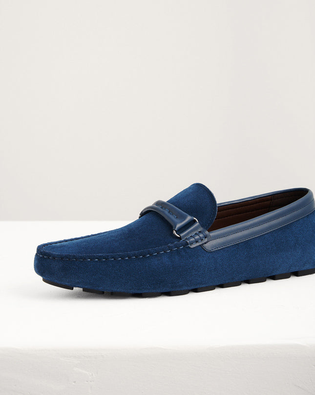 Embossed Leather Moccasins