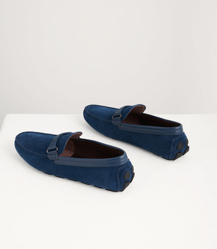 Embossed Leather Moccasins