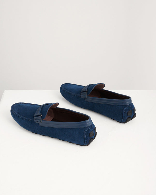 Embossed Leather Moccasins