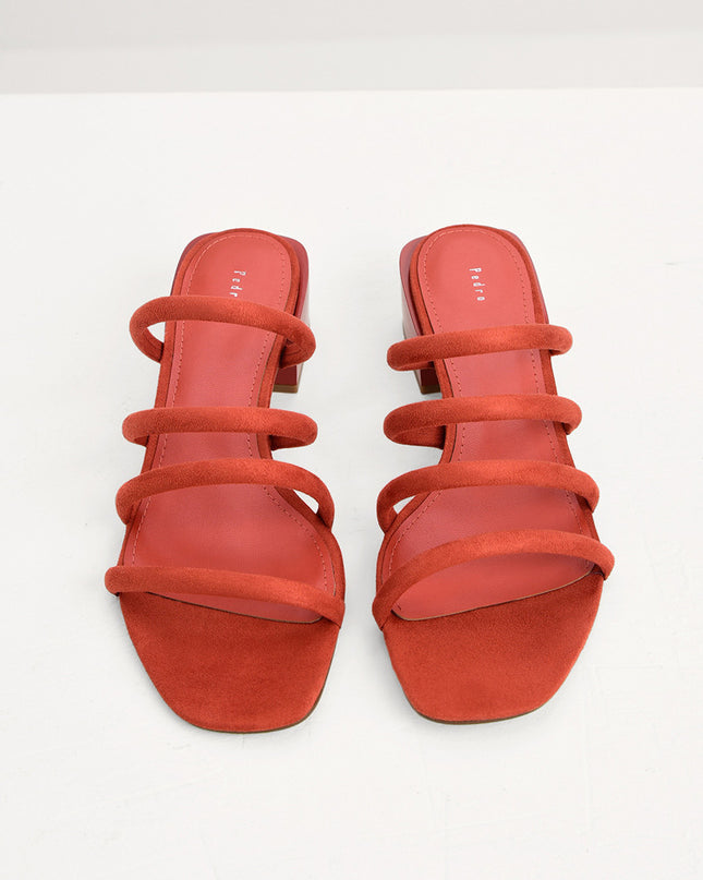 Suede Strappy Mules
