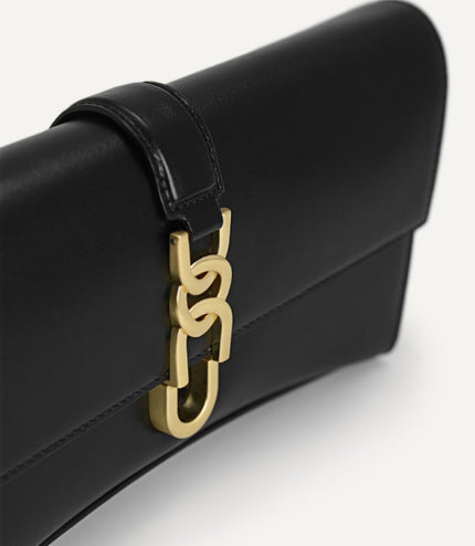 Chain Embellished Clutch….