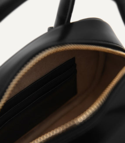 Mini Panelled Top Handle Bag
