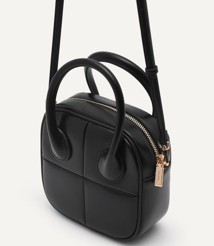 Mini Panelled Top Handle Bag