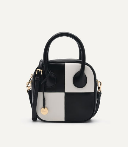 Mini Panelled Top Handle Bag