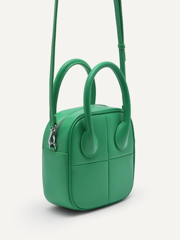 Mini Panelled Top Handle Bag