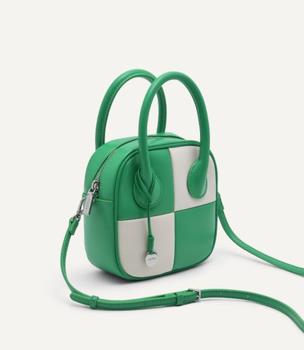 Mini Panelled Top Handle Bag